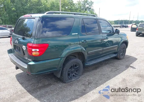 2004 Toyota Sequoia Limited V8 из США, поврежденный, VIN 5TDBT48A64S228303